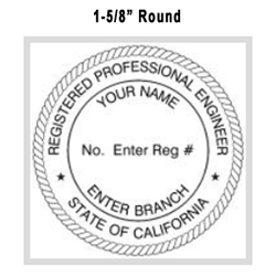 CALIFORNIA PROFESSIONAL ENGINEER STAMP SIZE REQUIREMENTS visual data 4